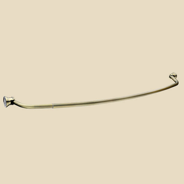Карниз дуговой для ванной с кольцами (12 шт) CR-3-Bronze 1260-2080 мм